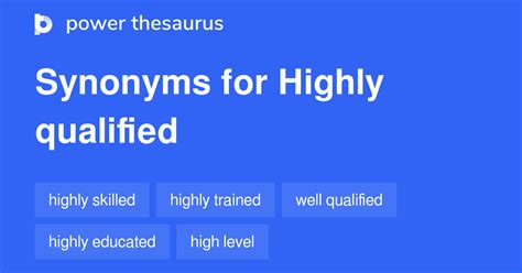 qualified synonym|another word for highly qualified.